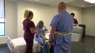 Physical Therapy Transfer Training  How To Transfer From Wheelchair To Bed [upl. by Darcia]