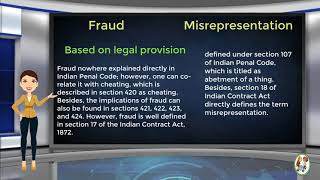 What is Difference Between Fraud amp Misrepresentation [upl. by Flin]