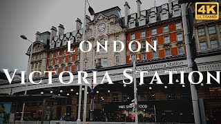 London Victoria Station Walk Through England 4K [upl. by Modnarb]