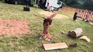 A fabulous range of wooden sculpture at Caerleon festival 2024 [upl. by Greenwald]